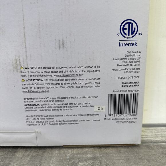 2-Light SemiFlush LED Mount Ceiling 11.81" Square Frosted Glass Pull Chain White - Picture 7 of 12